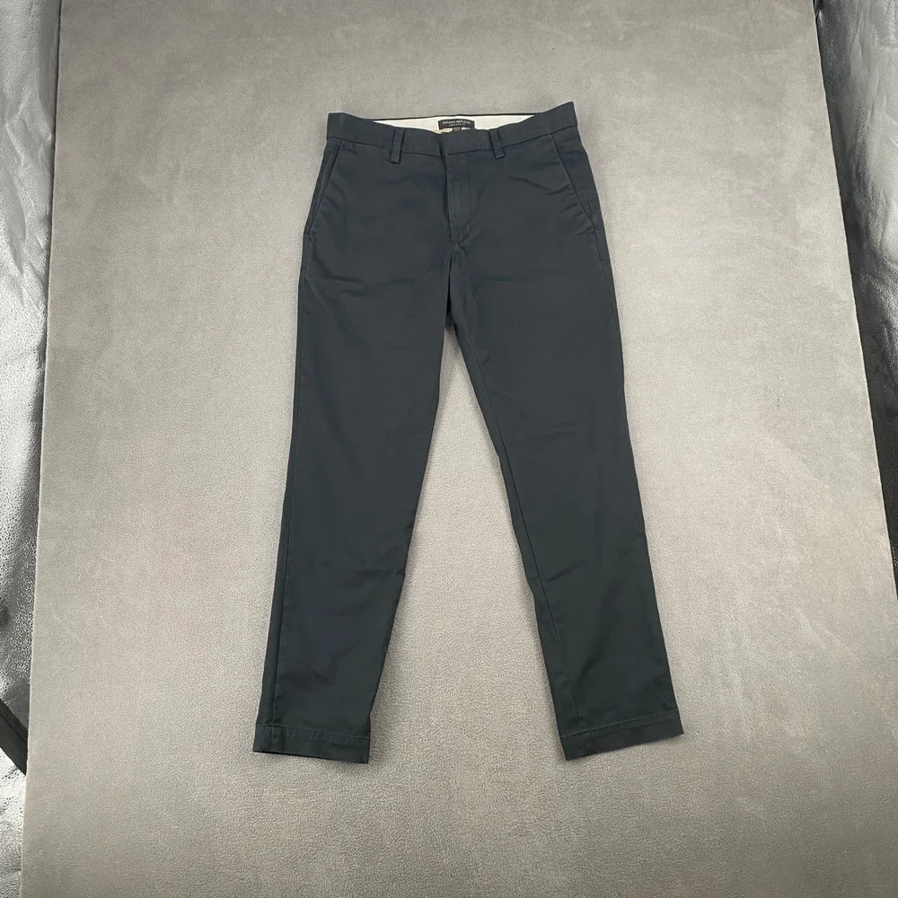 Banana Republic Aiden Slim Fit Chino Pants Black 30x30 Mens Stretch Trousers